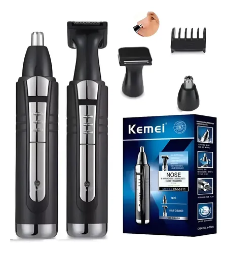 Aparador Pelo Nariz Barba Bigode Depilação Antirruído Kemei KM-6511 –
