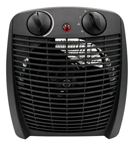 Aquecedor Elétrico 2 Em 1 Kian Preto 1500w Aq100 2 Níveis De Aquecimento + Ventilação
