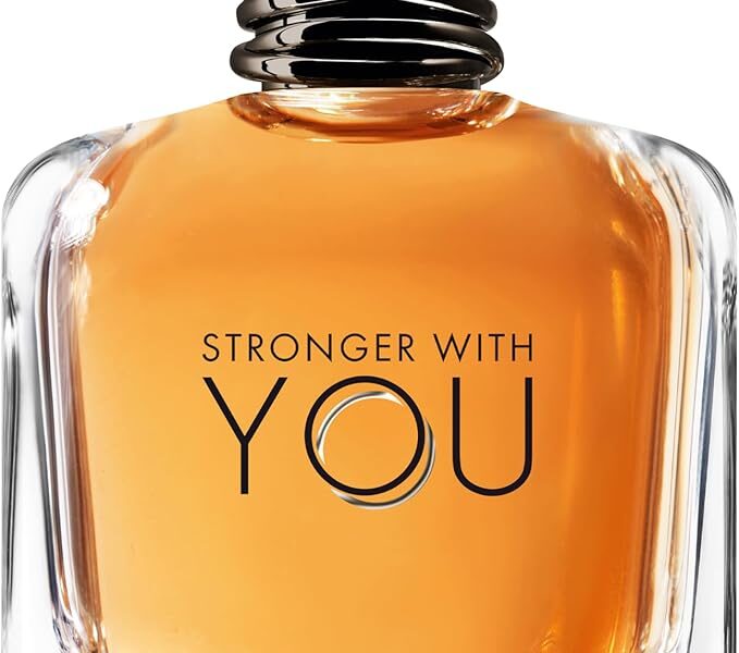 Armani Beauty, Stronger With You Eau de Toilette, Giorgio Armani Perfume Masculino, Fragrância Fougère Amadeirada com Notas Sálvia, Castanha, Baunilha e Lavanda