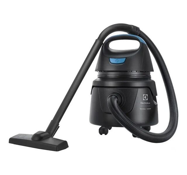 Aspirador de Pó e Água Electrolux 1400W 12 Litros 5,9 raio de ação Compacto Potente Função Sopro protetor térmico AWD01