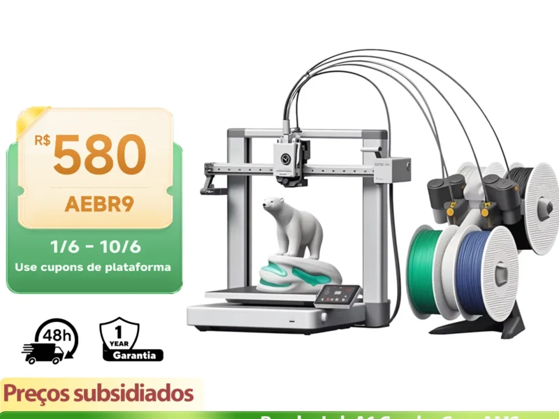 Bambu Lab A1 Combo 3D Printer with AMS Lite 500mm/s Ultra-Fast Printing Auto Leveling Robust Direct Extruder Engineer Filaments – AliExpress 7