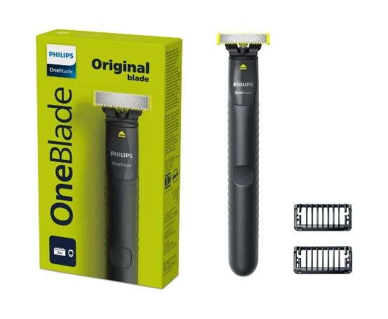 Barbeador e Aparador Elétrico Philips OneBlade 2 Pentes, Sem Fio e À Prova D&quotÁgua – QP1424/10 –