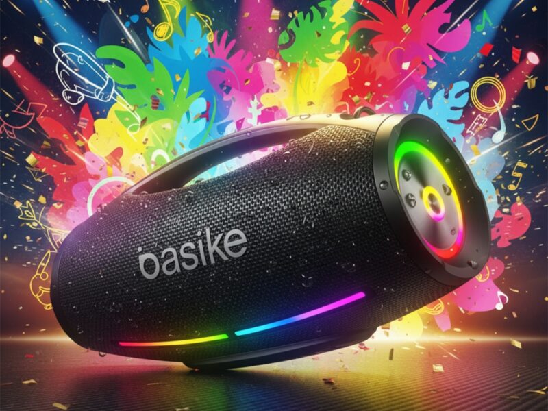Basike Caixa de Som Boombox Plus Bluetooth 200w IpX6 Bateria 12 Horas Som Potente Preto Ba-RAD304