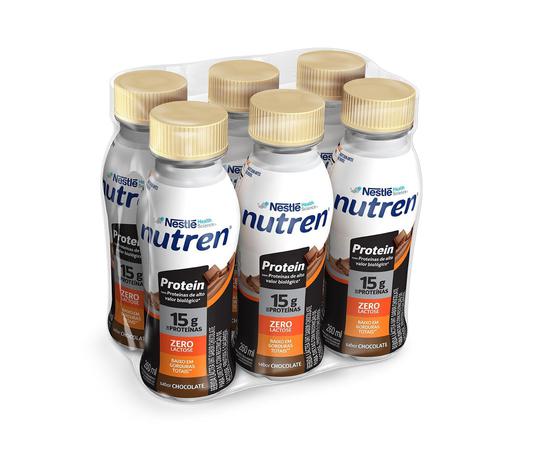 Bebida Láctea Nutren Protein 15g de proteínas Chocolate 260ml – 6 unidades
