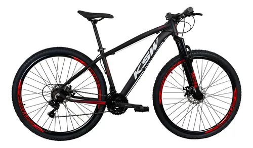 Bicicleta Aro 29 Ksw Xlt 2019 Alum Câmbios Shimano 21v Disco Cor Preto/vermelho Tamanho Do Quadro 19 –