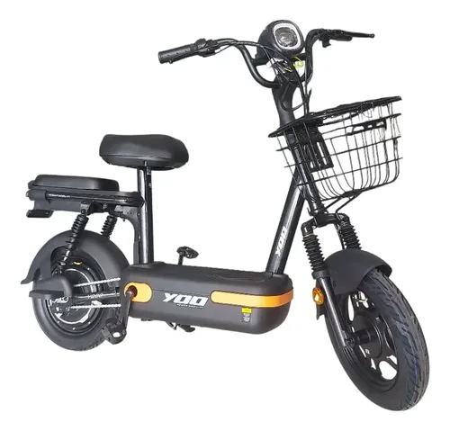Bicicleta Elétrica Yoo Mobility Y-200 350w Farol Led Scooter Laranja Sem Cnh E Emplacamento –