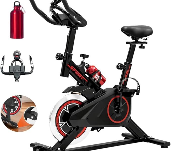 Bicicleta Ergométrica Bike Spinning para Treino em Casa e Academia, Silenciosa, Ajustável e Confortável, Ideal para Cardio e Emagrecimento – Linha Fitness Premium