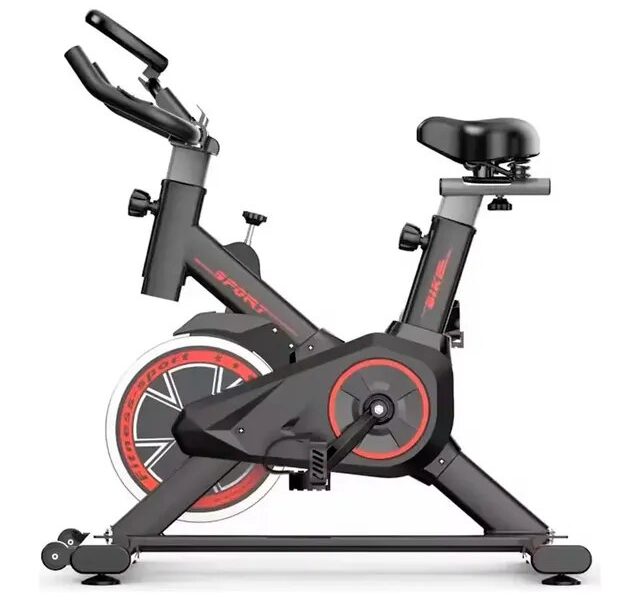 Bicicleta Spinning Ergométrica Vertical Inércia Bike Fitness Cor Vermelho
