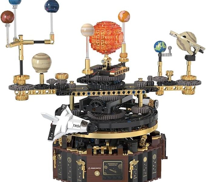 Blocos de Construção – Modelo do Sistema Solar Espacial para Crianças de 8 a 14 Anos (1098 Peças)