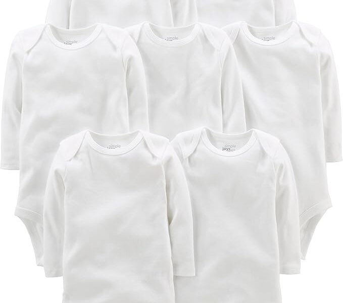 Body 7-pack Long Sleeve Bodysuit Simple Joys by Carter’sUnisex Bebê