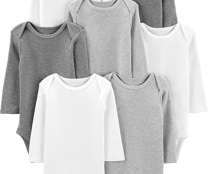Body 7-pack Long Sleeve Bodysuit Simple Joys by Carter’sUnisex Bebê