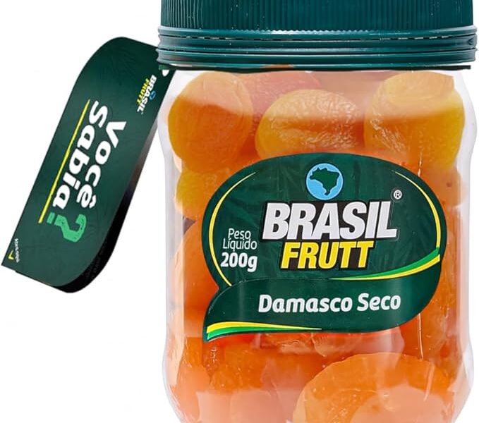 Brasil Frutt Damasco Seco pote 200g na Amazon por R$ 22,99