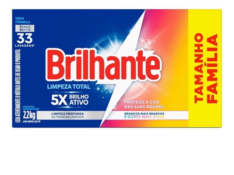 Brilhante Limpeza Total – Sabão Em Pó 2 2Kg