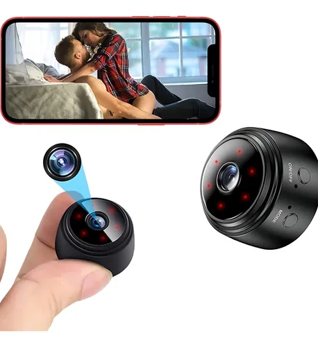 Câmera Escondida Wifi Visão Noturna Áudio 1080p Profissional Cor Preto VD –