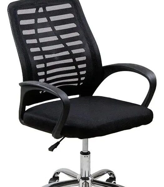 Cadeira de escritório Oficial Webshop Diretor Mesh Dir360 ergonômica preta com estofado de malha –