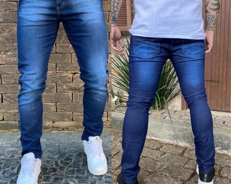 Calça Jeans Masculina Original Elastano Lycra –