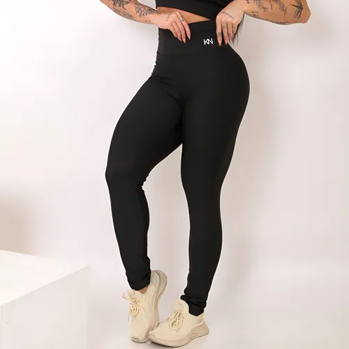 Calça Legging Fitness Zero Transparência Cintura Alta Koenig –
