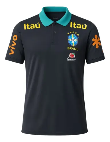 Camisa Brasil Masculina Versão Retrô Comemorativa –