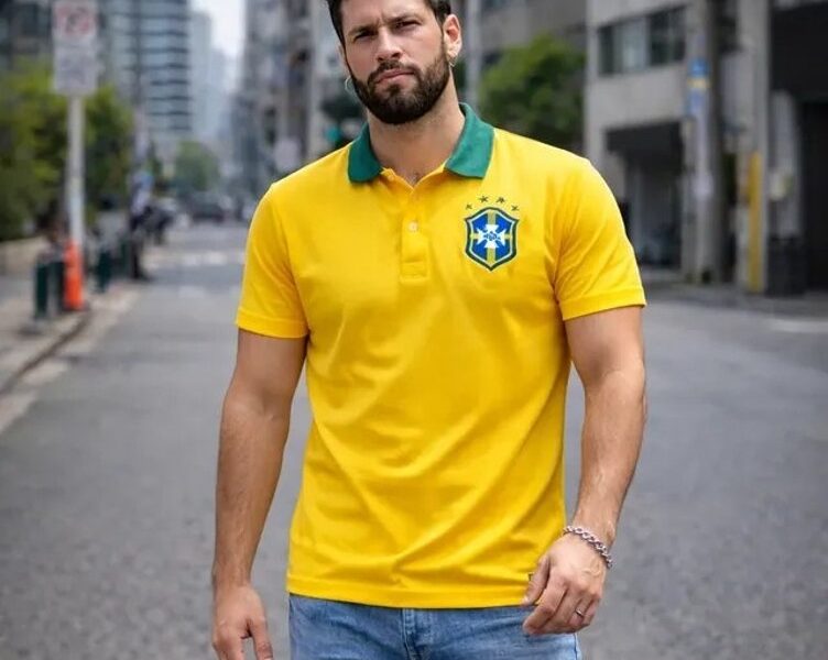Camisa Gola Polo Do Brasil Selecao Brasileira Premium Hexa –