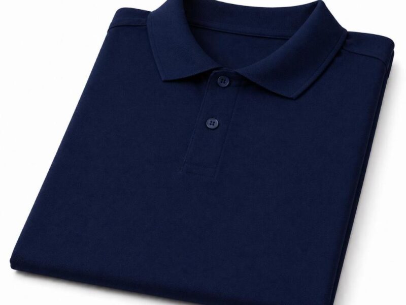 Camisa Polo Masculina Social Azul Marinho Algodão Premium Confortável Elegante e Casual