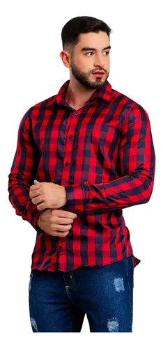 Camisa Xadrez São João Quadriculada Manga Longa Quadrilha –