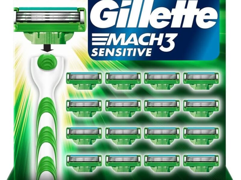 Carga para Aparelho de Barbear Gillette Mach3 Sensitive 16 unidades