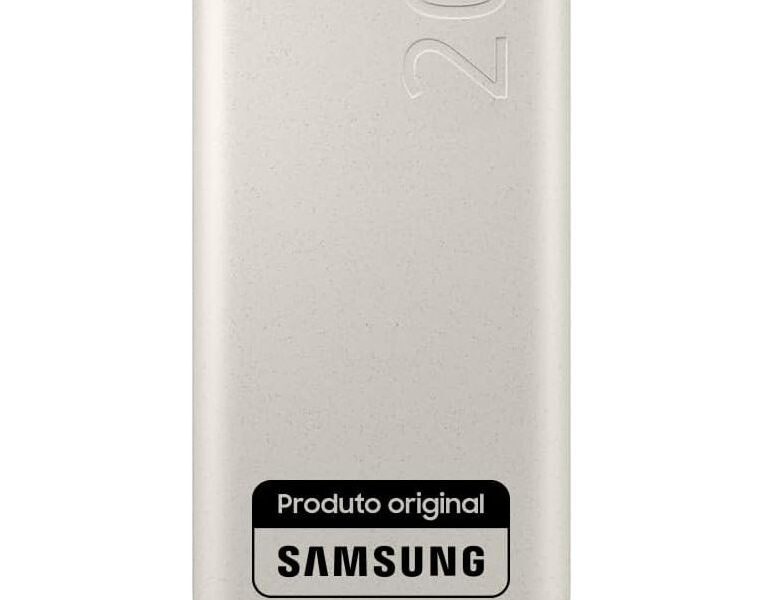 Carregador Portatil Samsung 3x USB-C 20000mAh Super Rapida 45W – Bege