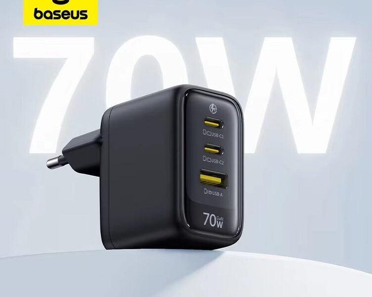Carregador Rápido Baseus 70W Tipo C USB com Suporte QC PD PPS, Carregador Portátil para iPhone 17 16 15 14 e Carregador para Laptop Macbook Air – AliExpress 202192403