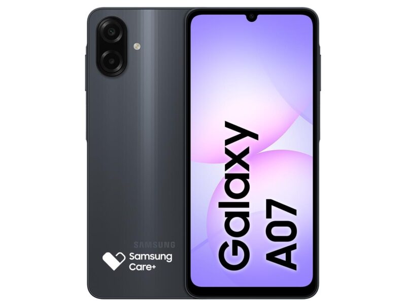 Celular Samsung Galaxy A07 128GB, 4GB, Câm. 50MP, Tela 6.7″- Preto