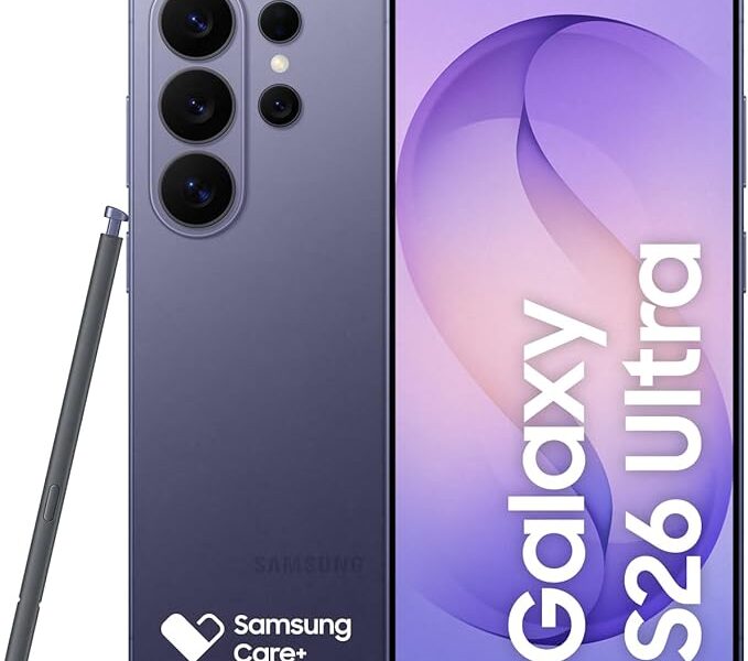 Celular Samsung Galaxy S26 Ultra 5G, 256GB, 12GB RAM, Câmera Quádrupla, Tela Grande de 6.9″ – Violeta