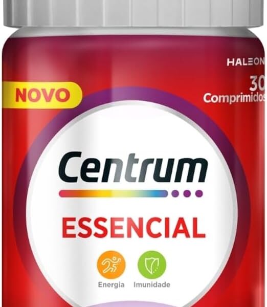 Centrum Essencial Multivitamínico Diário, com Complexo B, Vitamina D, e Magnesio, 30 Comprimidos