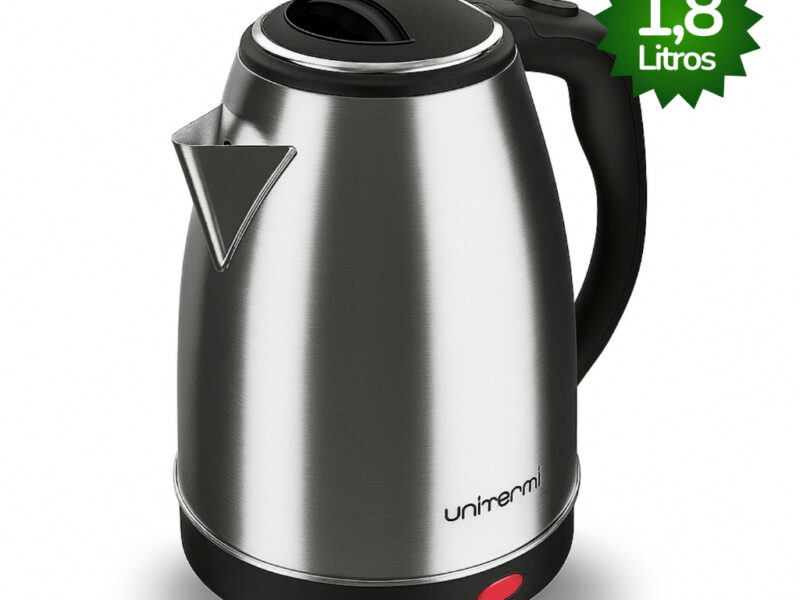Chaleira Elétrica Inox 1,8L Unitermi Térmica com Tampa Aquecimento Rápido