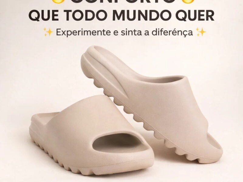 Chinelo Anatômico Slide Nuvem Leve Antiderrapante Estilo Moderno Confortável SLID-TRAT-WASE