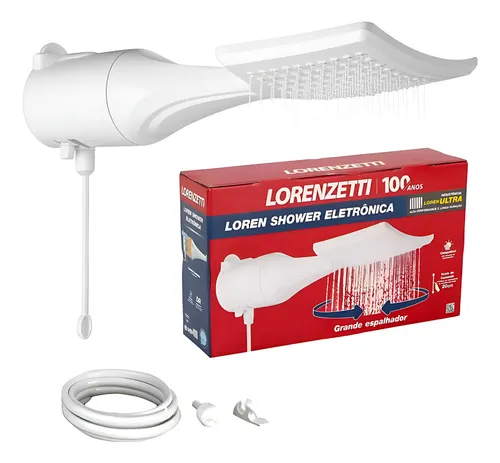Chuveiro Ducha Lorenzetti Loren Shower Eletrônico Branco 6800w 220V –