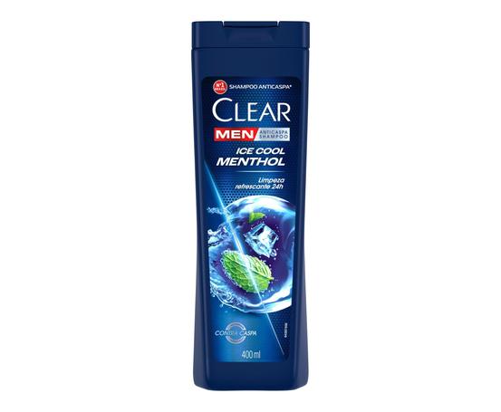 Clear Shampoo Men Anticaspa Ice Cool Menthol 400Ml