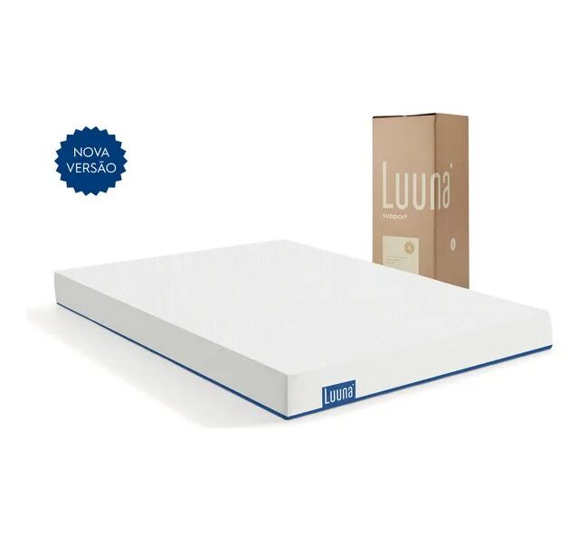 Colchão Casal Luuna Support, Espuma Firme, 10 Anos de Garantia, 18cm, Ortopédico com Suporte à coluna –