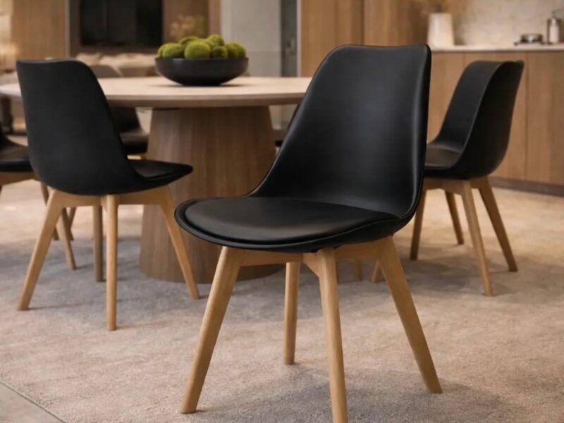 Conjunto 4 Cadeiras Leda Design Wood Para Cozinha –
