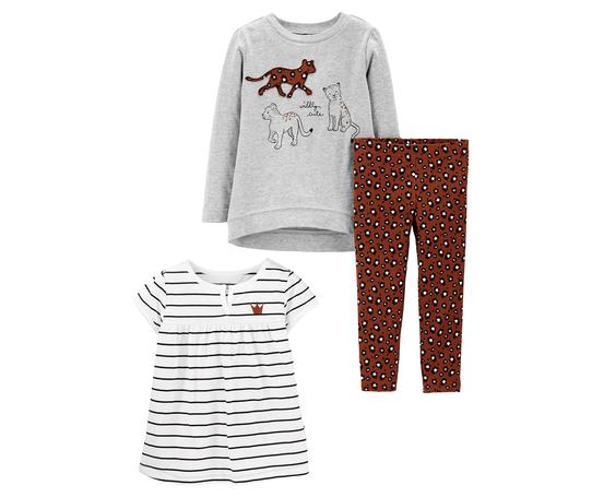 Conjunto de roupa de brincar Conjunto de 3 peças sortidas para brincar Simple Joys by Carter’sbebê-meninas