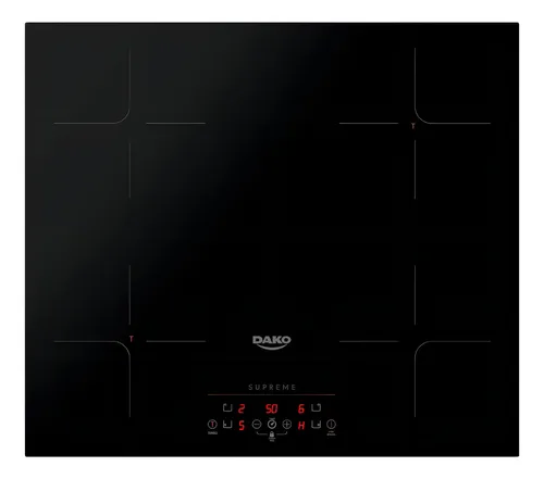 Cooktop de Indução 4 Bocas Preto com Trava de Segurança Dako Supreme –