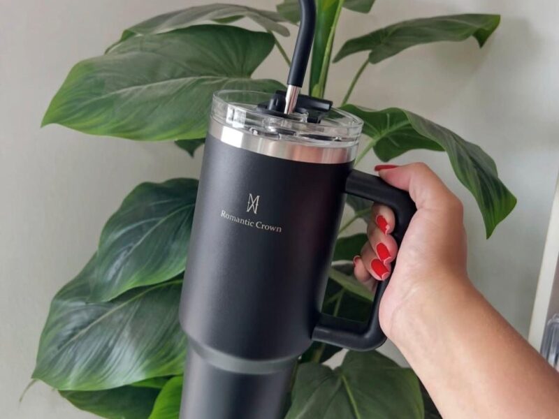 Copo Térmico Gigante 1,2l Inox Com Tampa E Inox Canudo – na Meli por R$ 48,98