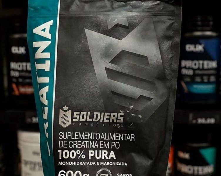 Creatina 600g Suplemento Monohidratada em pó 100% Pura – Soldiers Nutrition –