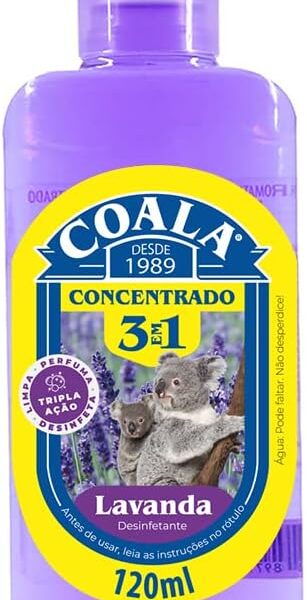 Desinfetante Concentrado 3 em 1 120ml Coala Lavanda
