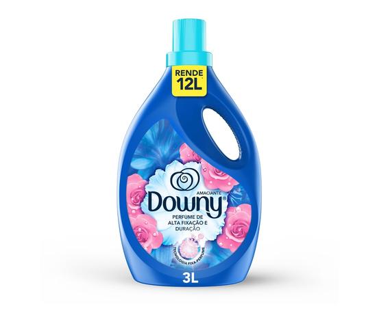 Downy Amaciante Concentrado Brisa de Verão 3L, Rende 12L, Perfume com Notas de Flores e Ar fresco