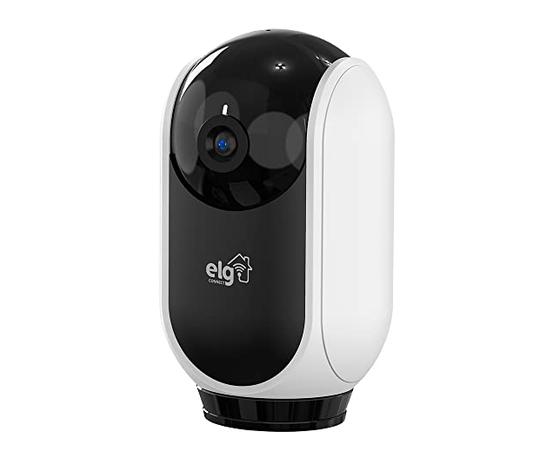 ELG, SHCR600, Câmera Robô 360° Full HD 1080P Inteligente, Conexão WI-FI 2.4GHz, Compatível com Alexa, Áudio Bidirecional, Zoom Digital 6x, Branco