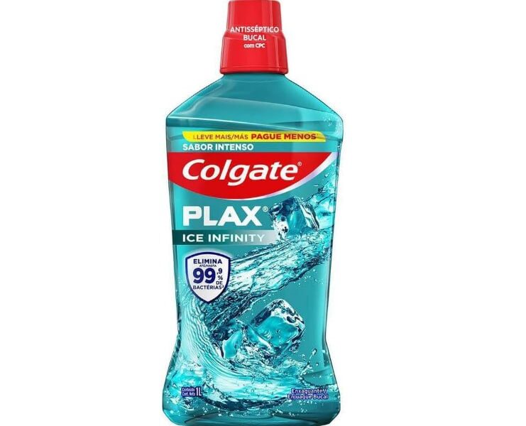 Enxaguante Bucal Colgate Plax Ice Infinity 1l