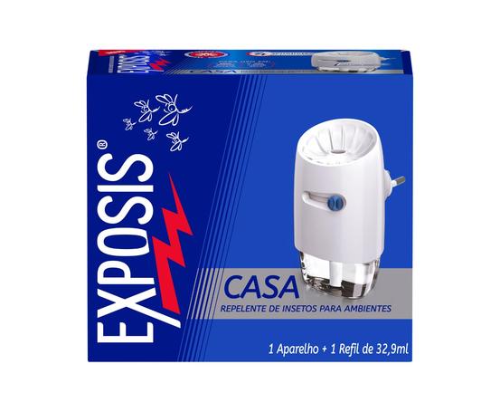 Exposis Casa, Repelente Eletrico Líquido, 1 Aparelho e 1 Refil de 32,9ml