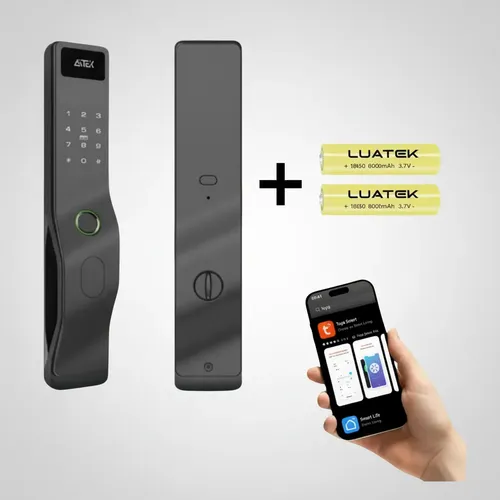 Fechadura Digital Smart Prova De Agua Biometria Com Bateria