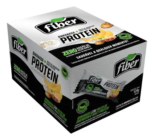 Fiber Protein Zero Adição De Açúcar Cx Com 24 Un De 22g Cada
