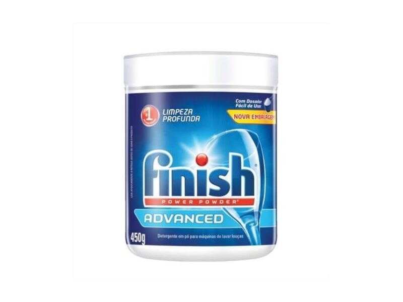 Finish Power Powder Advanced Detergente para Lava Louças em Pó 450g