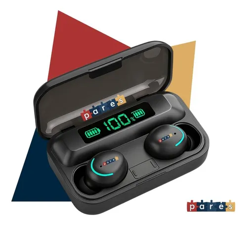 Fone De Ouvido Sem Fio Bluetooth F9-5 Pares Som Imersivo Powerbank Moderno Bateria Longa Duração Academia Compativel Com Todos Celulares –